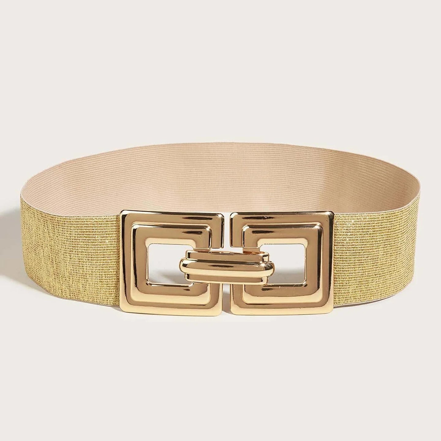 Geometric Hollow Out Metal Buckle Stretch Girdle