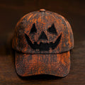 Unisex  Fall Pumpkin Devil Embroidered  Hat