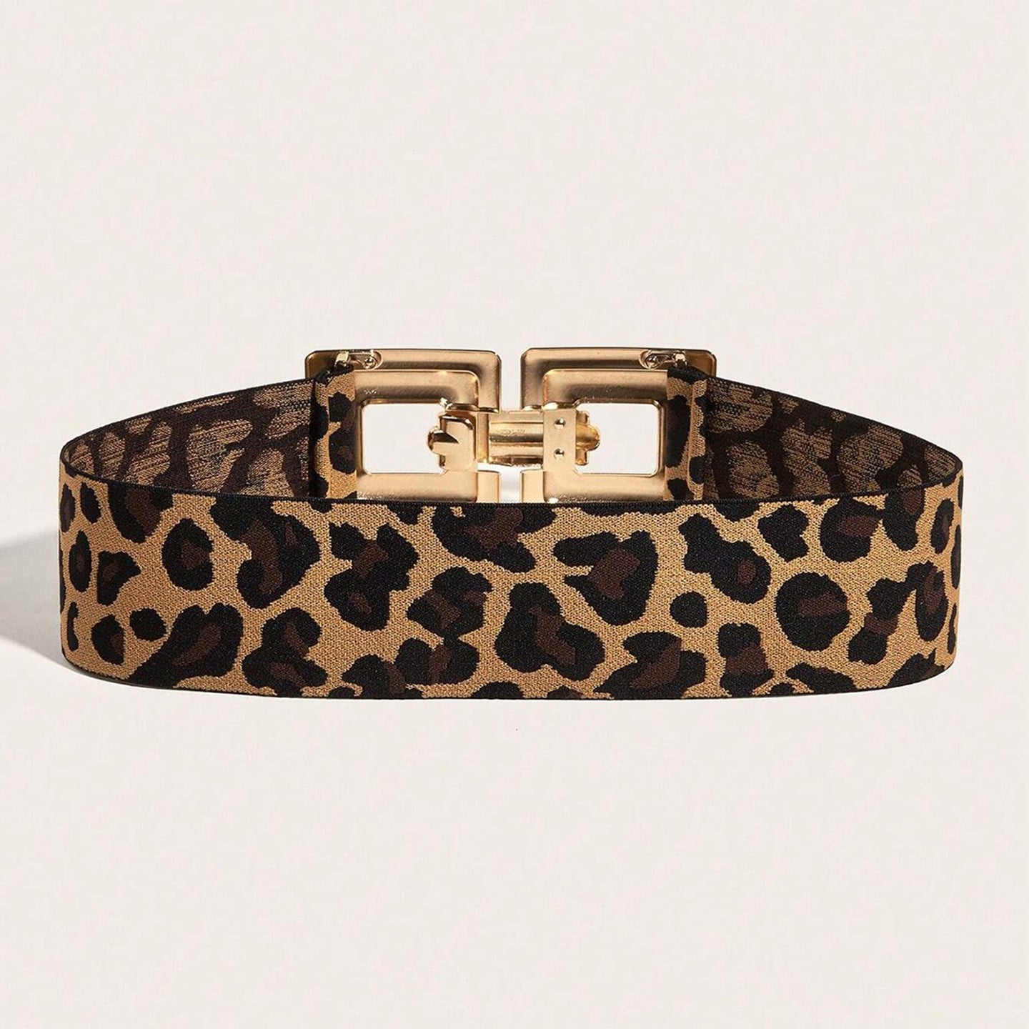 Geometric Hollow Out Metal Buckle Stretch Girdle