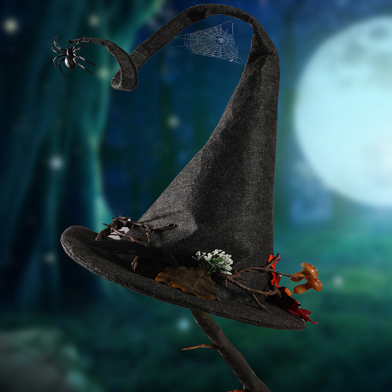 Halloween Witch Spider Web Hat